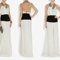 vestido de fiesta largo Victoria Beckham
