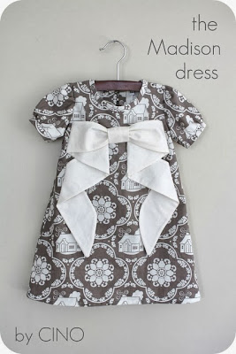 patrón y tutorial vestido de niña con lazo