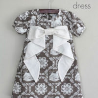 patrón y tutorial vestido de niña con lazo