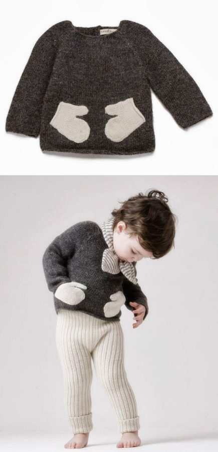 guantes con un jersey reciclado