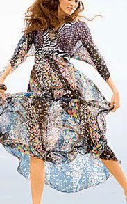 patrón de Burda gratis, vestido primavera-verano