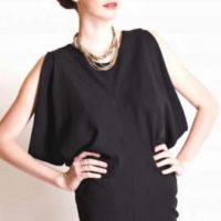 patrón gratis de blusa con las sisas drapeadas