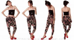patron pantalones aladdin o harem pants
