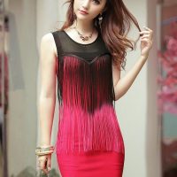 ideas con flecos vestidos