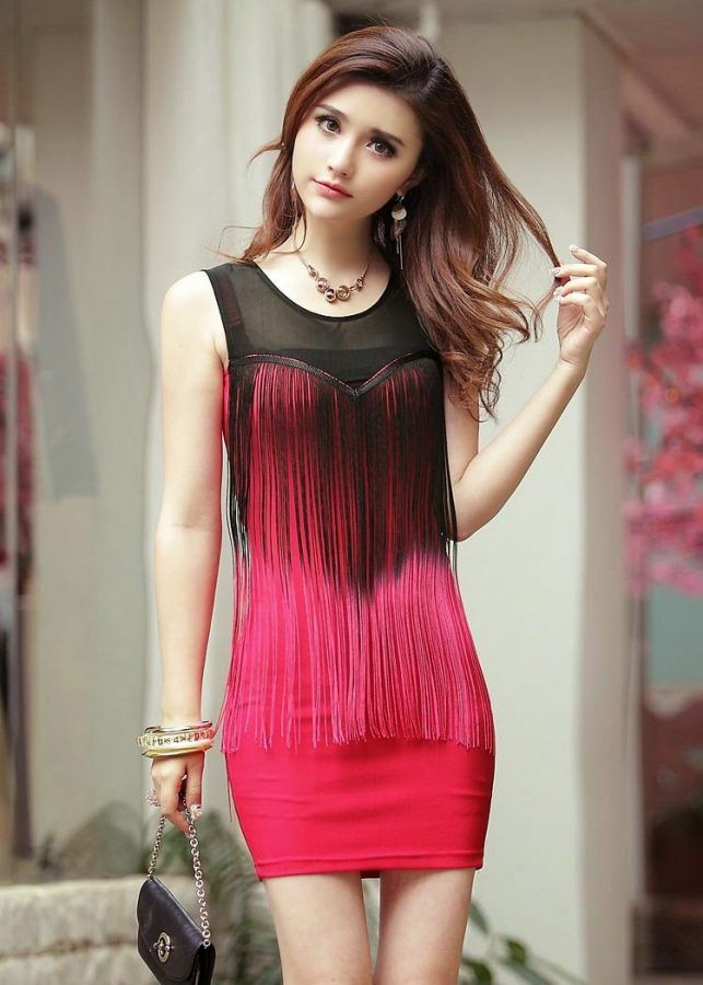 ideas con flecos vestidos