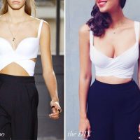 top cruzado inspirado en Balenciaga