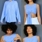 tutorial para transformar una camisa en top de verano