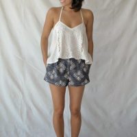 patron de shorts o pantalones cortos