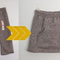 paso a paso de pantalón a falda
