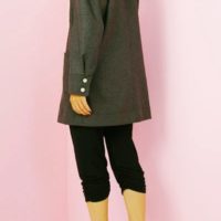 patrón gratis de gabardina corta
