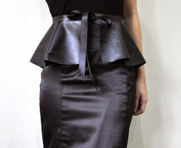 paso a paso cinturón peplum