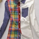 patrón de blusa básica con color block