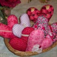 patrones para hacer corazones de tela y tutorial