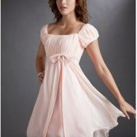 patron vestido corte imperio