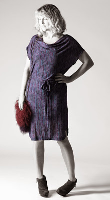 patrón vestido y blusa con escote drapeado