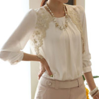 personalizar una blusa con encaje