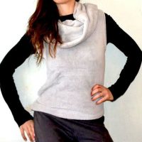 un chaleco con cuello-capucha en 15 minutos
