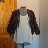 como convertir una pashmina en un bolero