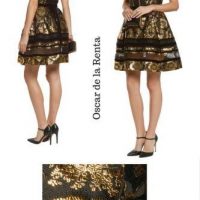 vestido de fiesta con brocado