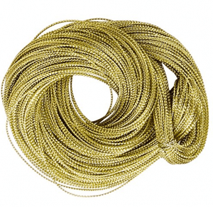 cordón metalizado para ropa