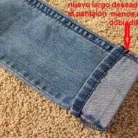 acortar pantalon manteniendo remate original